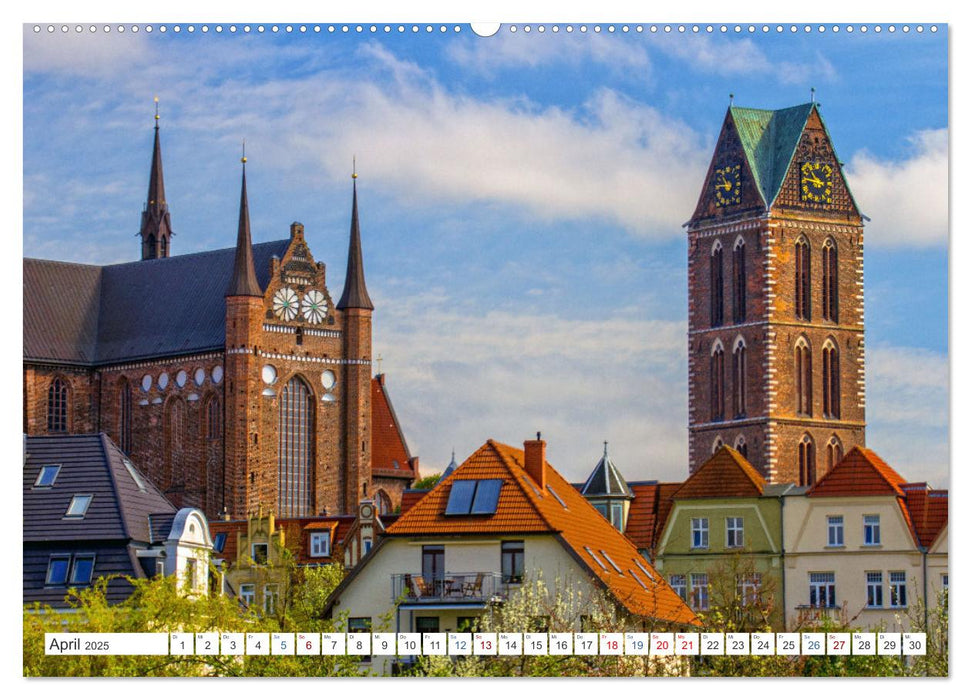 Wismar - La perle de la mer Baltique parmi les villes hanséatiques allemandes (calendrier mural CALVENDO 2025) 