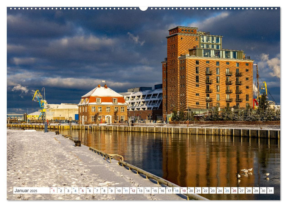 Wismar - La perle de la mer Baltique parmi les villes hanséatiques allemandes (Calendrier mural CALVENDO Premium 2025) 