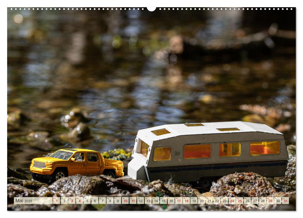 Miniature Caravaning: Großes Abenteuer mit kleinem Camper (CALVENDO Wandkalender 2025)