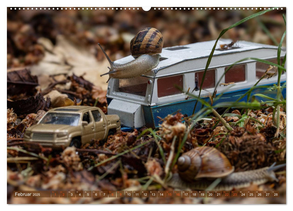 Miniature Caravaning: Großes Abenteuer mit kleinem Camper (CALVENDO Premium Wandkalender 2025)