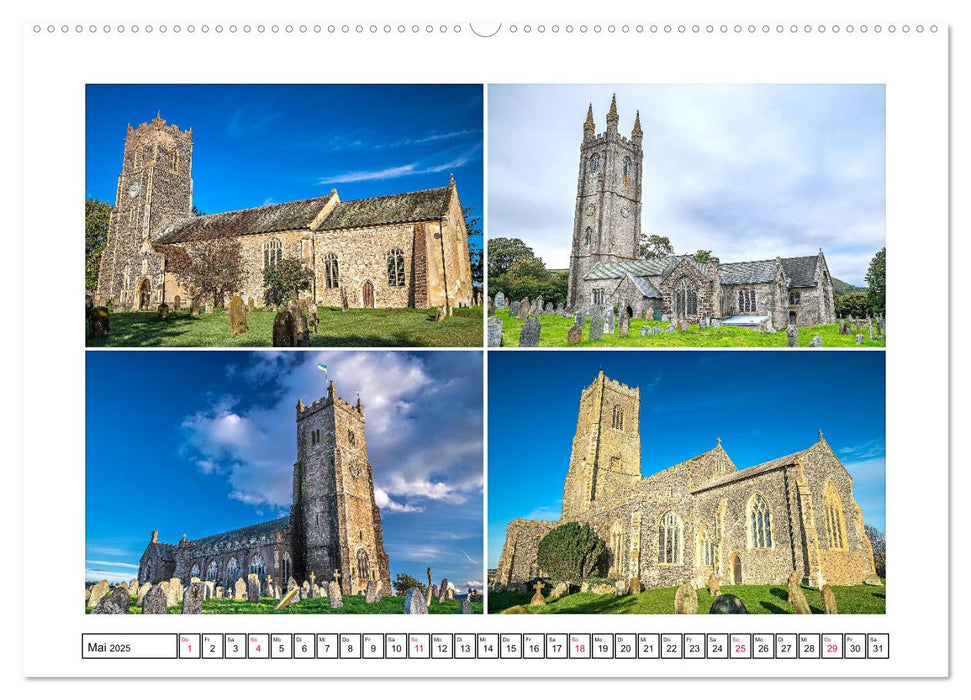 Trutzig und Wehrhaft - Englands Kirchen (CALVENDO Wandkalender 2025)