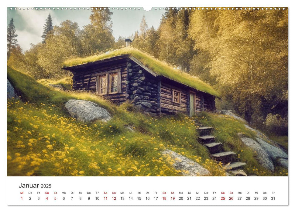 Zuhause in der Wildnis (CALVENDO Premium Wandkalender 2025)