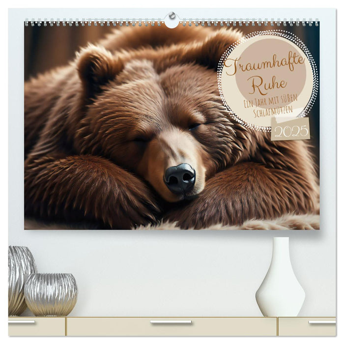 Traumhafte Ruhe - Ein Jahr mit süßen Schlafmützen (CALVENDO Premium Wandkalender 2025)