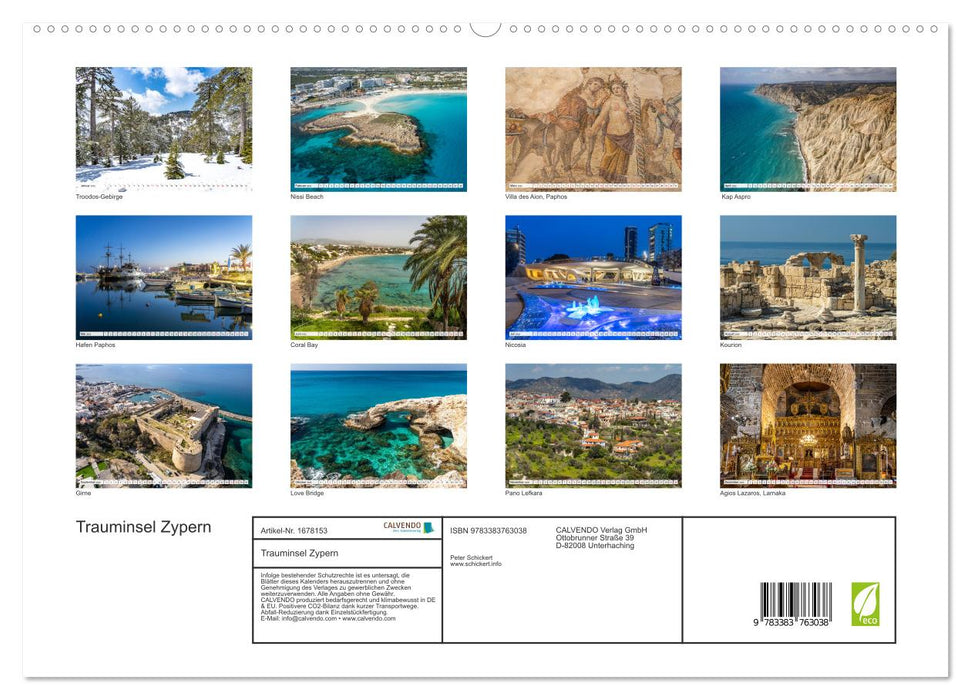 Trauminsel Zypern (CALVENDO Premium Wandkalender 2025)