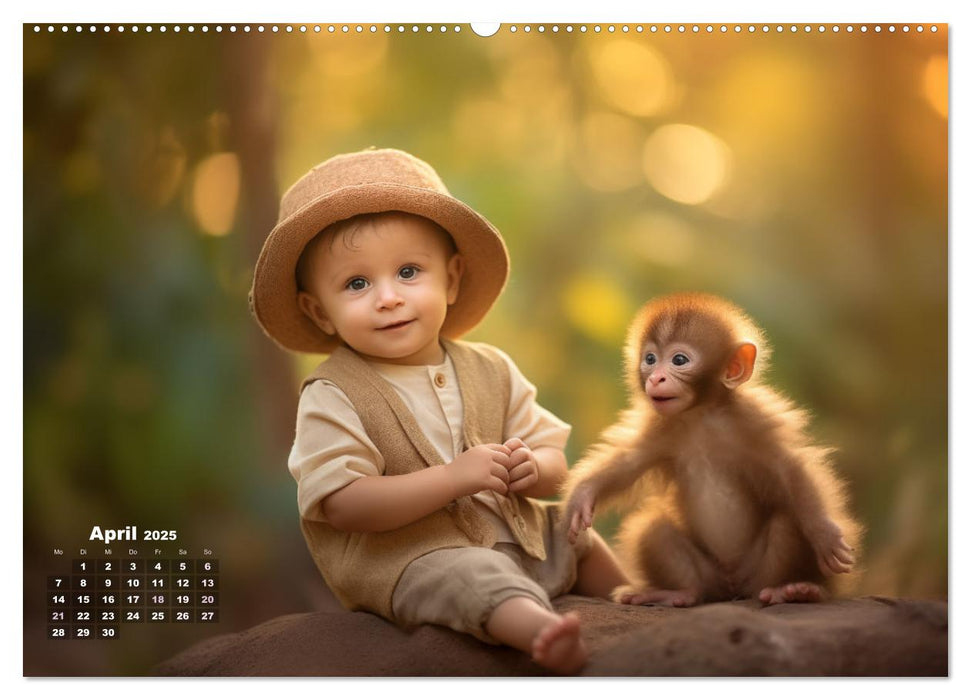 Kleine Herzen, Große Liebe: Ein Jahr voller Freude und Entzücken (CALVENDO Premium Wandkalender 2025)