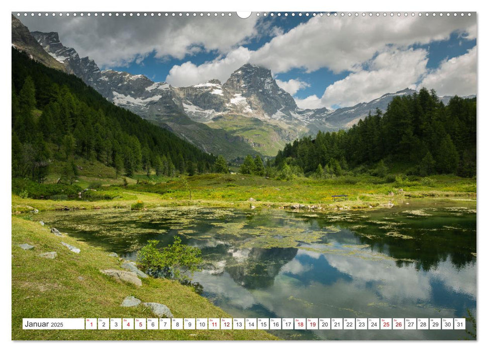 Natur im Aostatal (CALVENDO Premium Wandkalender 2025)
