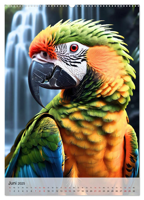 Die exotische Welt der Papageien (CALVENDO Wandkalender 2025)