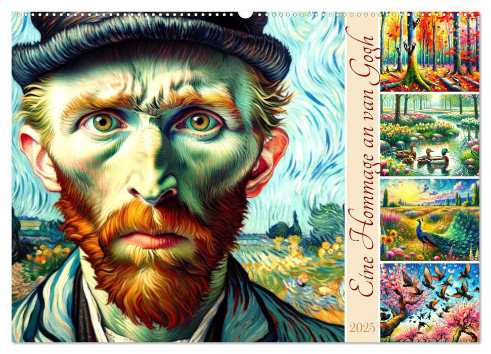 Eine Hommage an van Gogh (CALVENDO Wandkalender 2025)