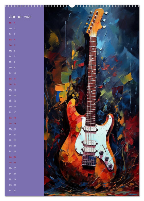 Strings & Dreams: Ein Jahr musikalischer Inspiration (CALVENDO Premium Wandkalender 2025)