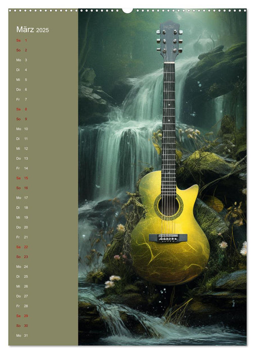 Strings & Dreams: Ein Jahr musikalischer Inspiration (CALVENDO Premium Wandkalender 2025)