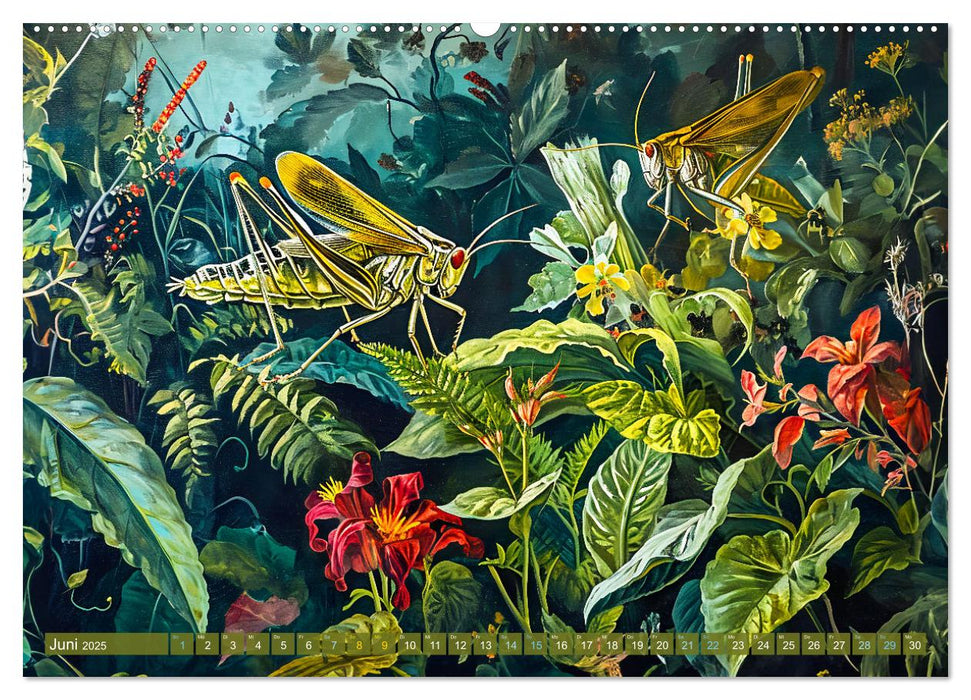 Gartengeflüster - Tierische Besucher in der Blütenfülle (CALVENDO Premium Wandkalender 2025)