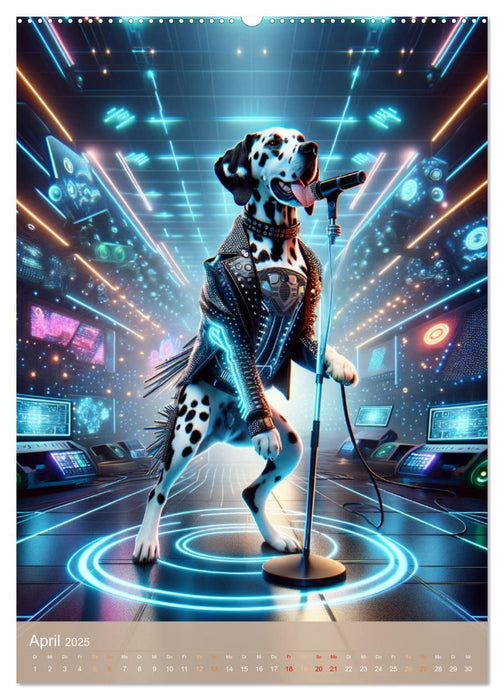Rockstar Dalmatiner (CALVENDO Wandkalender 2025)