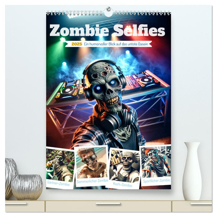 Zombie Selfies - Ein humorvoller Blick auf das untote Dasein (CALVENDO Premium Wandkalender 2025)