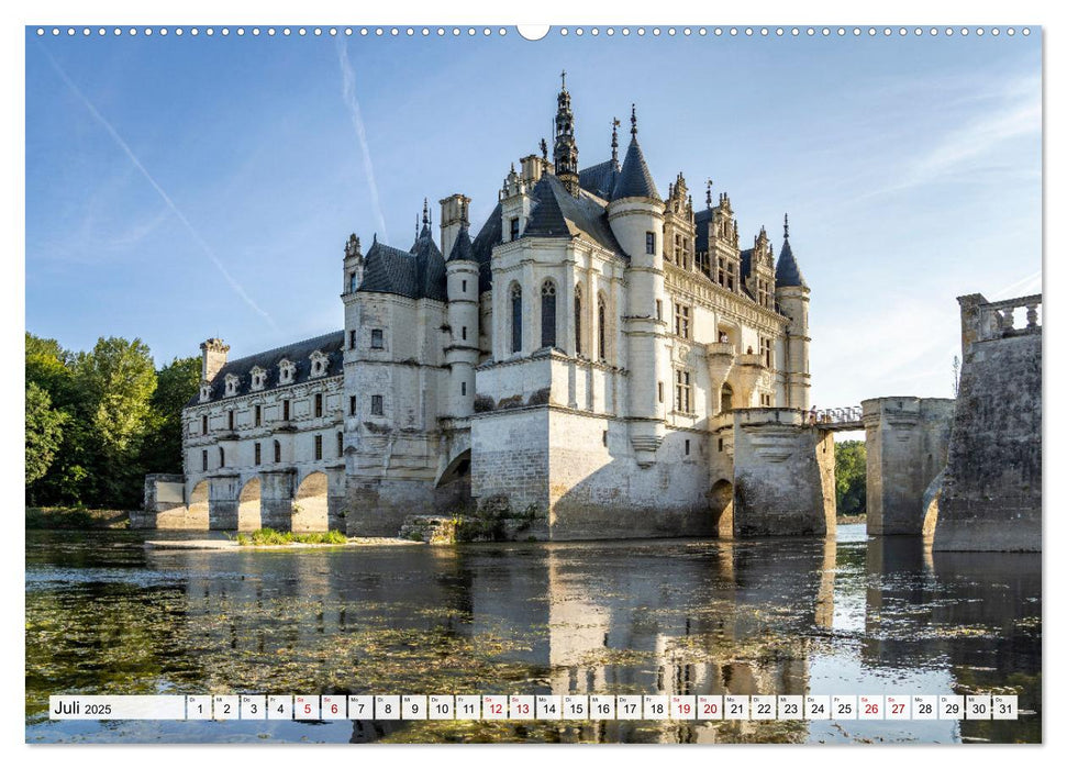 Die Schlösser im Tal der Loire (CALVENDO Premium Wandkalender 2025)