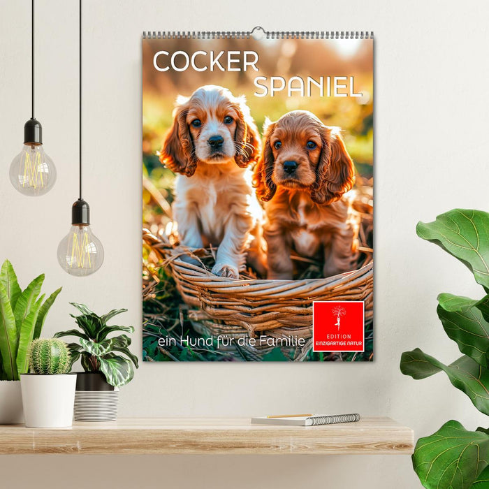Cocker Spaniel - ein Hund für die Familie (CALVENDO Wandkalender 2025)