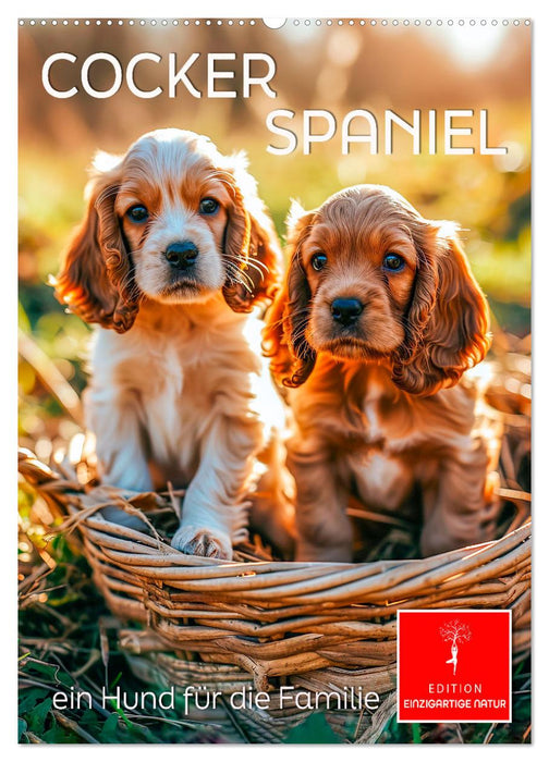 Cocker Spaniel - ein Hund für die Familie (CALVENDO Wandkalender 2025)