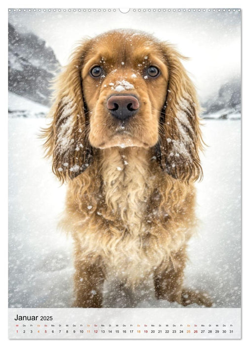 Cocker Spaniel - ein Hund für die Familie (CALVENDO Wandkalender 2025)