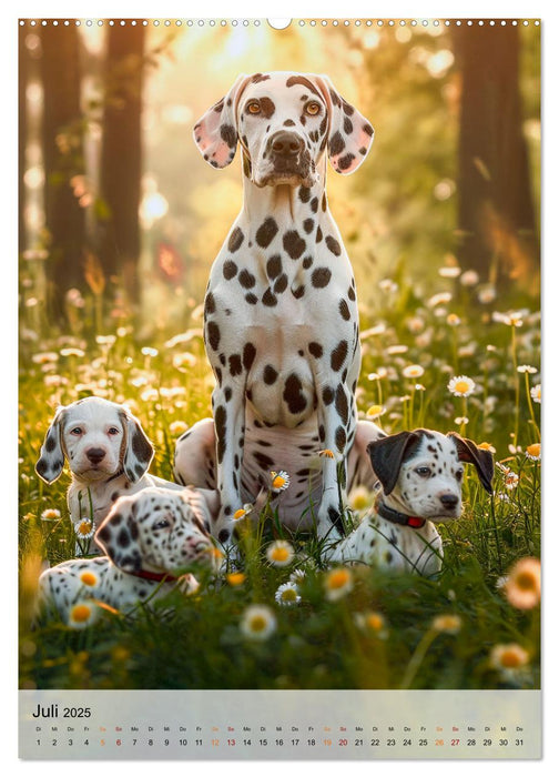 Dalmatiner - freundlich und temperamentvoll (CALVENDO Premium Wandkalender 2025)