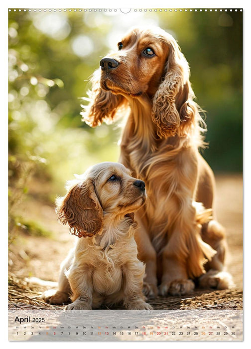 Cocker Spaniel - ein Hund für die Familie (CALVENDO Premium Wandkalender 2025)
