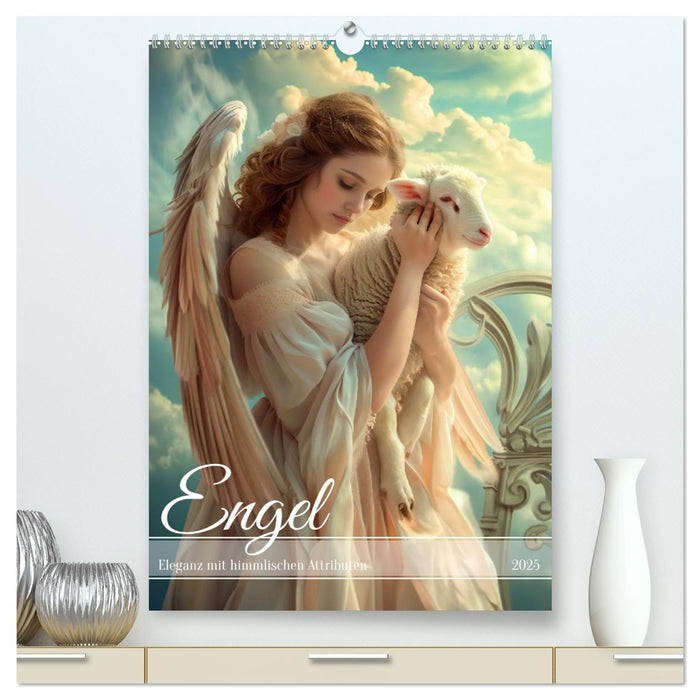 Engel - Eleganz mit himmlischen Attributen (CALVENDO Premium Wandkalender 2025)