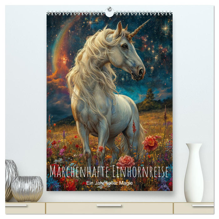 Märchenhafte Einhornreise - Ein Jahr voller Magie (CALVENDO Premium Wandkalender 2025)