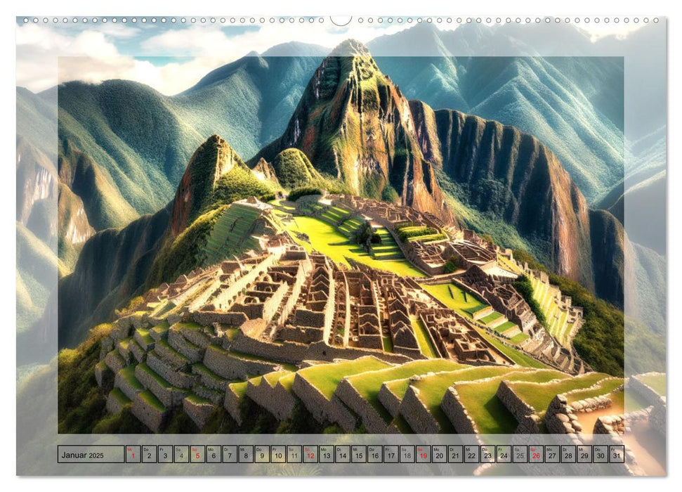 Faszinierende Welt: Eine Reise mit der Künstlichen Intelligenz an Magische Orte (CALVENDO Premium Wandkalender 2025)