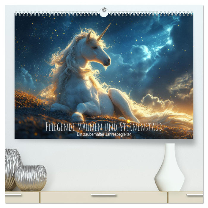 Fliegende Mähnen und Sternenstaub - Ein zauberhafter Jahresbegleiter (CALVENDO Premium Wandkalender 2025)