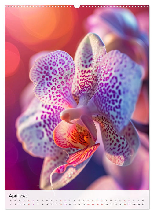 Farbexplosion in Blütenform (CALVENDO Wandkalender 2025)