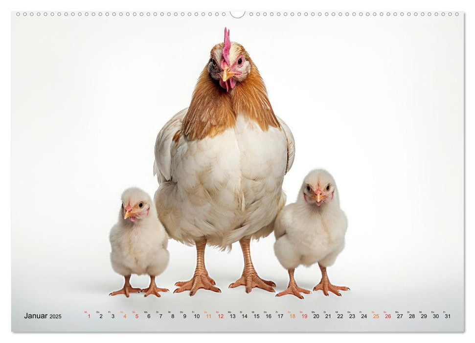 Alarme poulet (Calvendo mural CALVENDO 2025) 