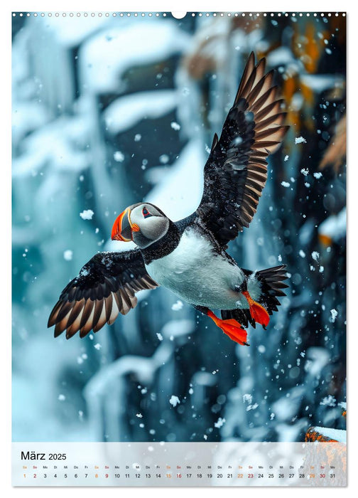 Vögel - Künstler im Flug (CALVENDO Wandkalender 2025)
