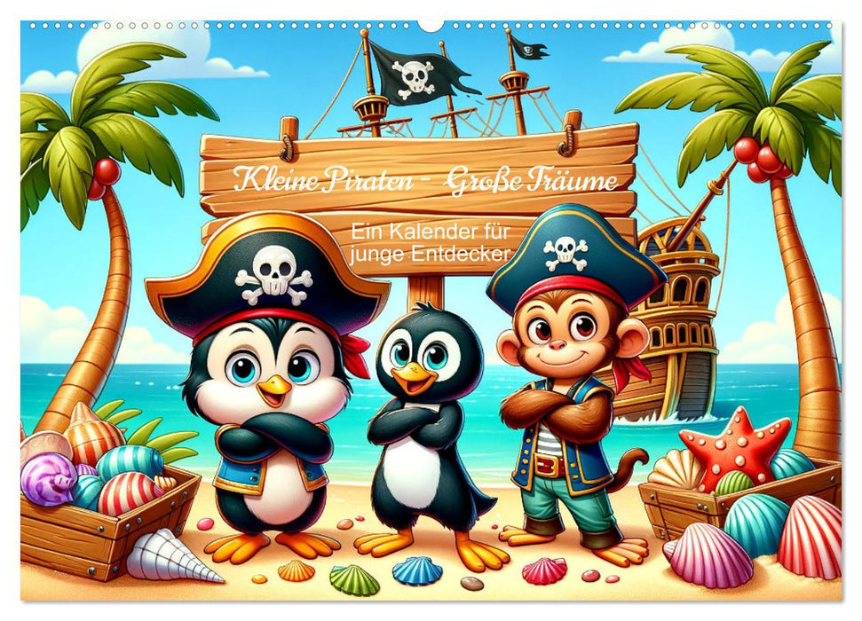 Petits Pirates, Grands Rêves" - Un calendrier pour les jeunes explorateurs (Calendrier mural CALVENDO 2025) 