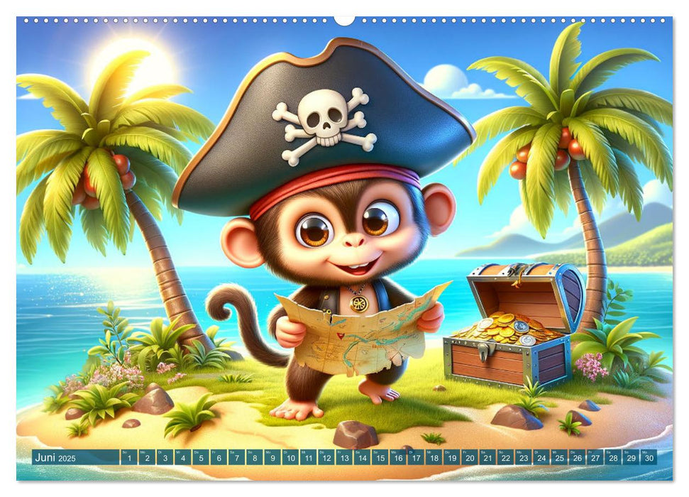 Petits Pirates, Grands Rêves" - Un calendrier pour les jeunes explorateurs (Calendrier mural CALVENDO 2025) 