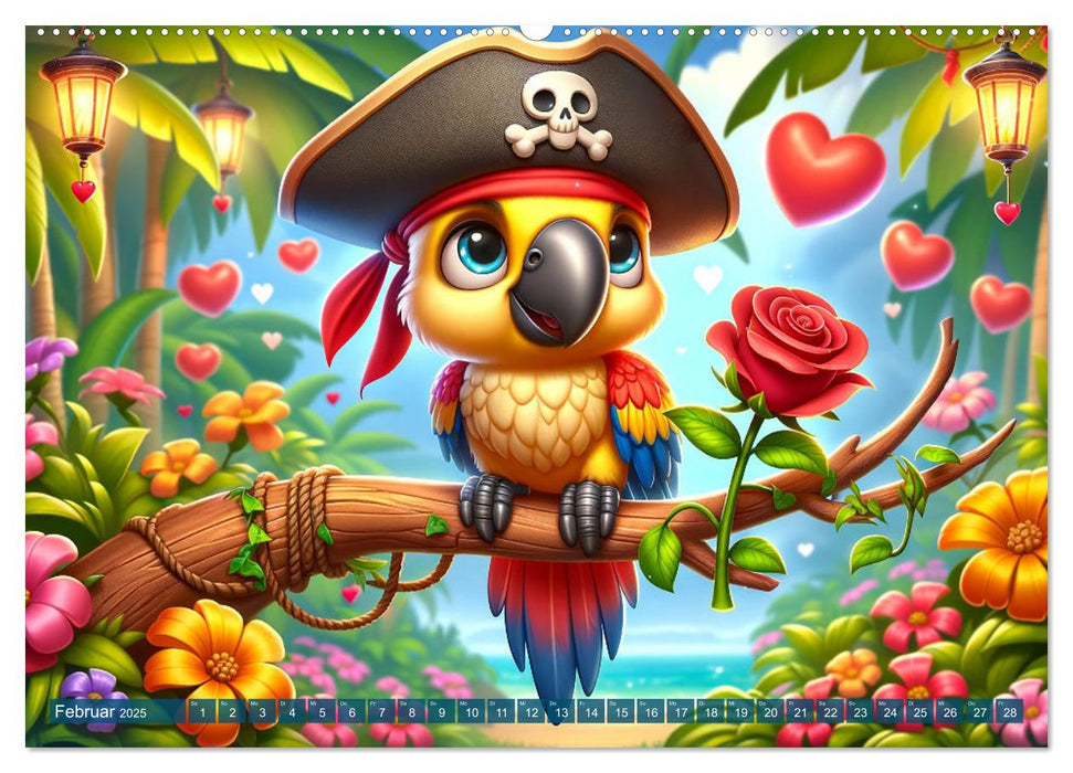 Petits Pirates, Grands Rêves" - Un calendrier pour les jeunes explorateurs (Calvendo Premium Wall Calendar 2025) 