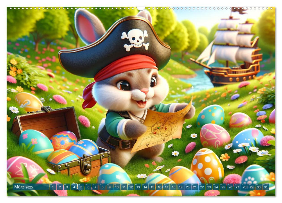 Kleine Piraten, Große Träume" - Ein Kalender für junge Entdecker (CALVENDO Premium Wandkalender 2025)