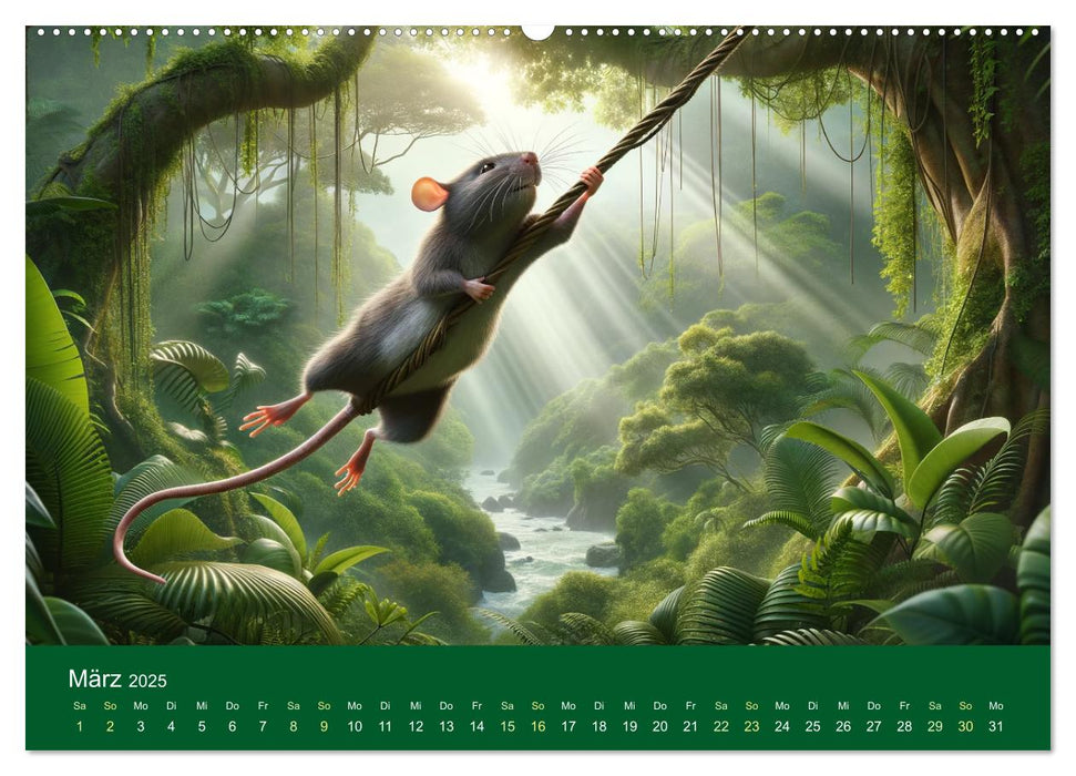 Rats aventureux (Calendrier mural CALVENDO 2025) 