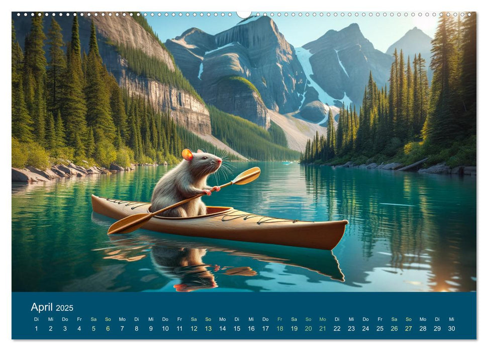 Rats aventureux (Calvendo Premium Wall Calendar 2025) 