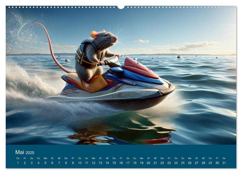 Abenteuerliche Ratten (CALVENDO Premium Wandkalender 2025)