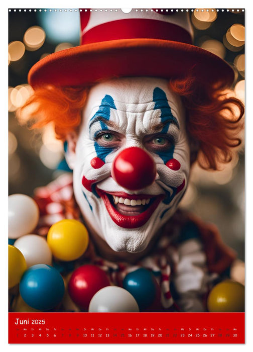 KI Clowns Mit Leichtigkeit das Leben genießen (CALVENDO Wandkalender 2025)