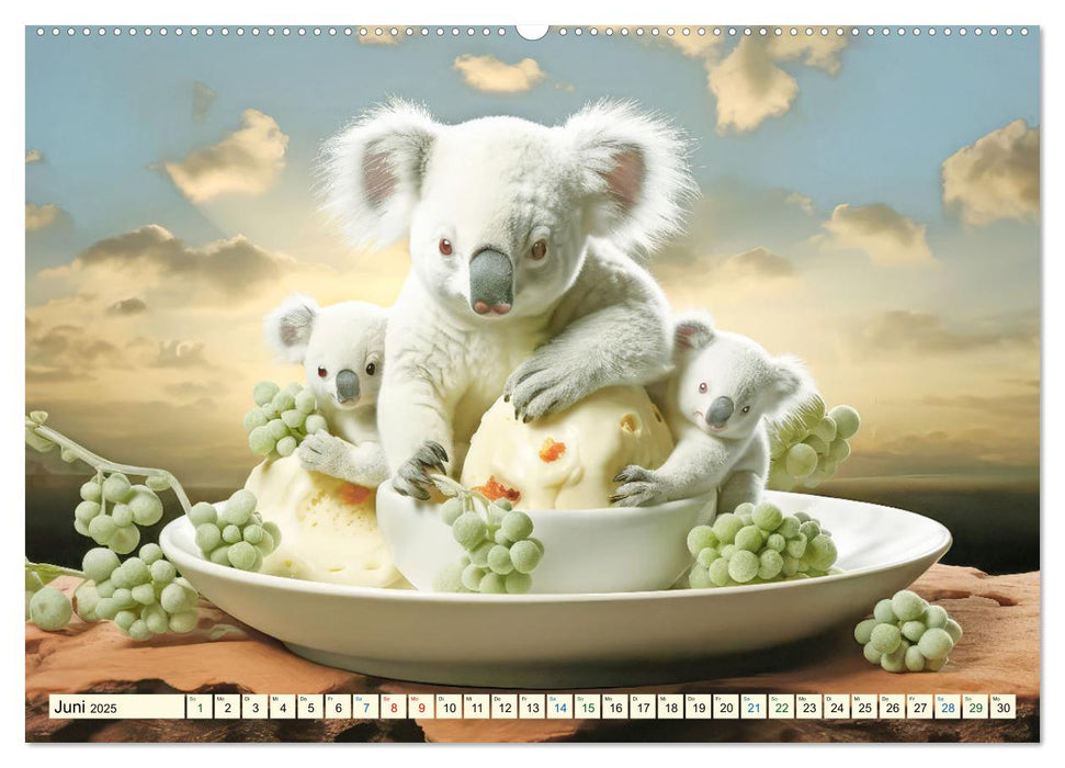 Die Desserttafel ist gedeckt - Humorbilder (CALVENDO Premium Wandkalender 2025)