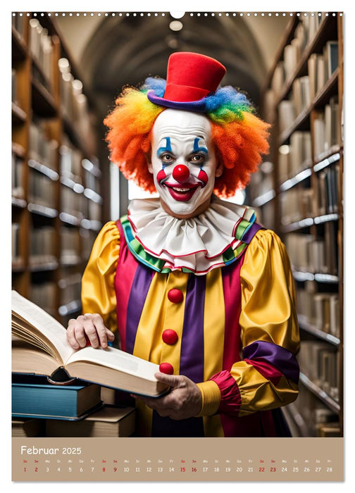 KI Clowns Mit Leichtigkeit das Leben genießen (CALVENDO Premium Wandkalender 2025)