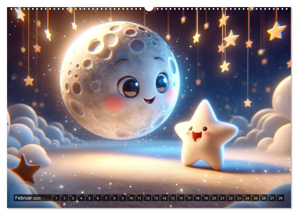 Étincelles célestes : La petite étoile et ses voyages (Calendrier mural CALVENDO 2025) 