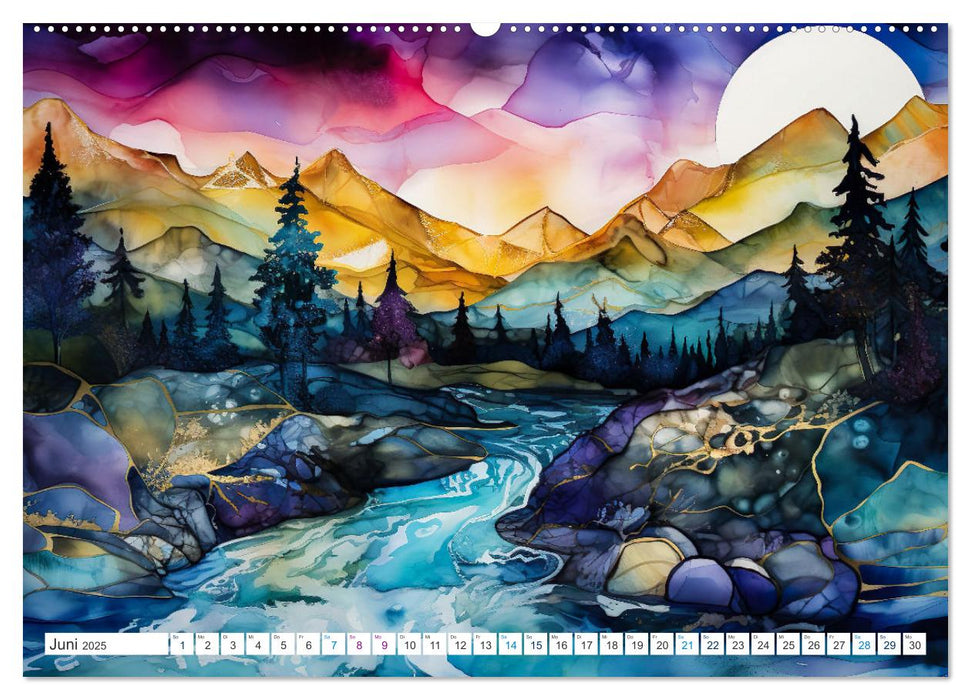 Symphonie de couleurs de la nature (calendrier mural CALVENDO 2025) 