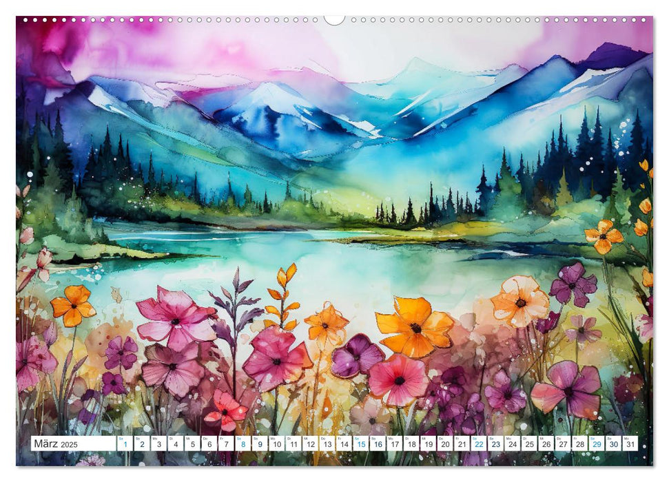 Symphonie colorée de la nature (Calendrier mural CALVENDO Premium 2025) 