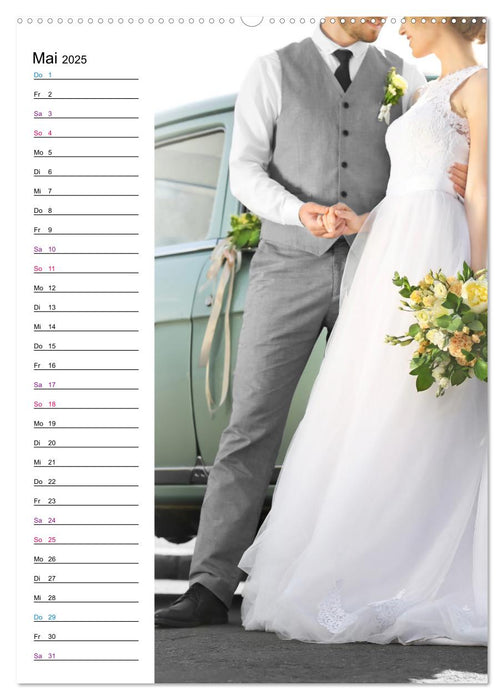 Lust auf Hochzeit - Planer (CALVENDO Wandkalender 2025)