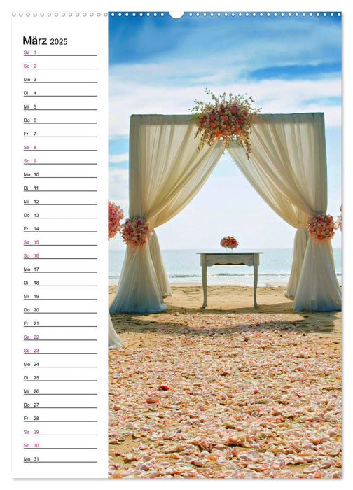 Envie d'un mariage - Planificateur (Calvendo Premium Wall Calendar 2025) 