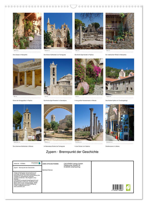 Zypern ‐ Brennpunkt der Geschichte (CALVENDO Wandkalender 2025)