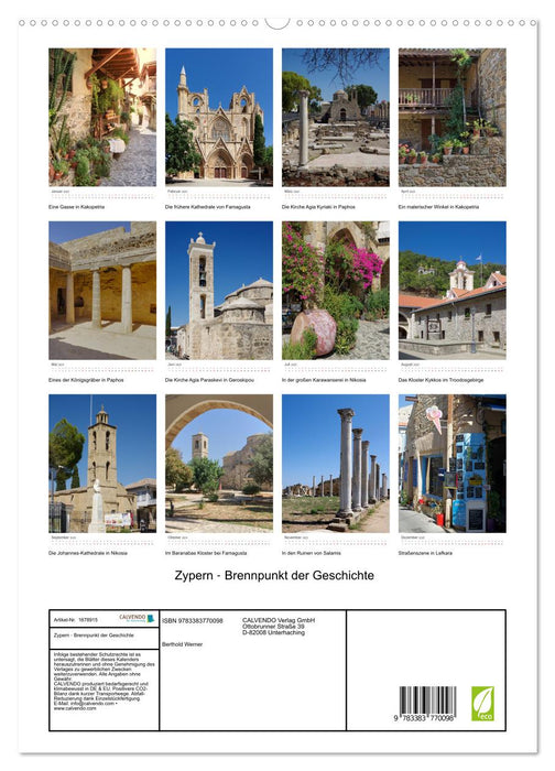 Zypern ‐ Brennpunkt der Geschichte (CALVENDO Premium Wandkalender 2025)