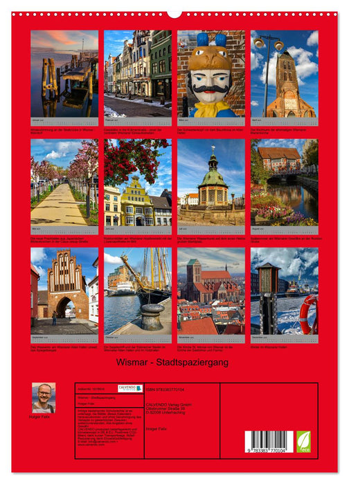 Wismar - Stadtspaziergang (CALVENDO Premium Wandkalender 2025)