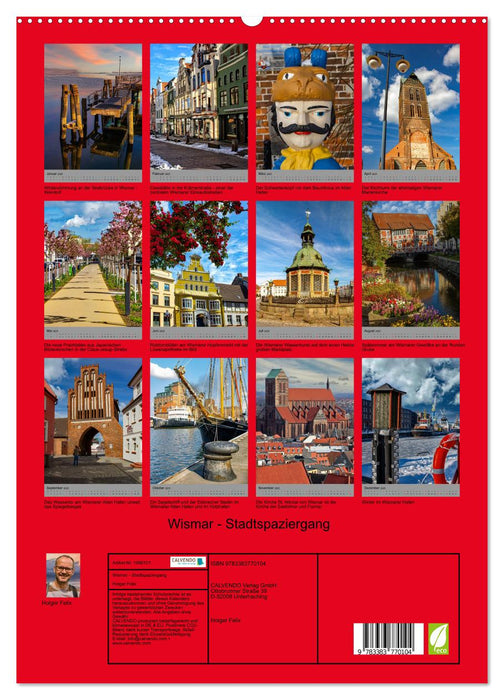 Wismar - Stadtspaziergang (CALVENDO Premium Wandkalender 2025)