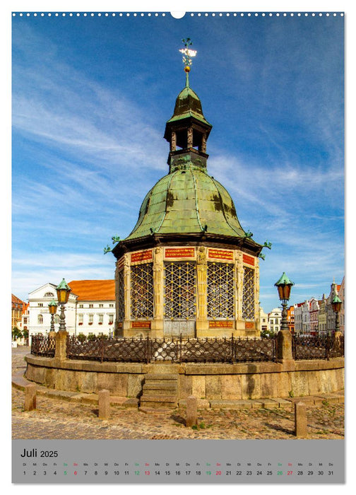 Wismar – Promenade en ville (Calvendo Premium Calendrier mural 2025) 